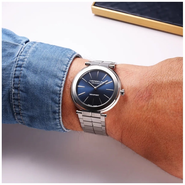 ZEGAREK HERBELIN NEWPORT SLIM MECHANICAL