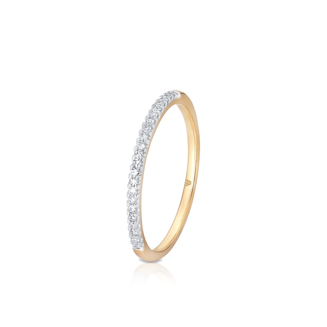 Pierścionek złoty z diamentami