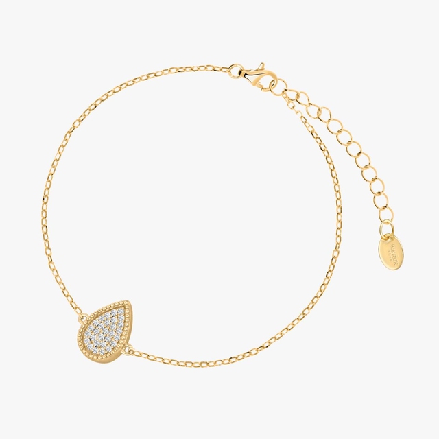 Bransoleta srebrna pozłacana