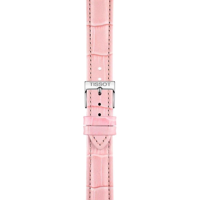 Skórzany różowy pasek Tissot 16 mm