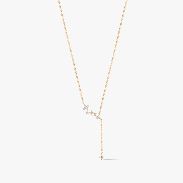 Naszyjnik złoty z cyrkoniami  Ceremonials