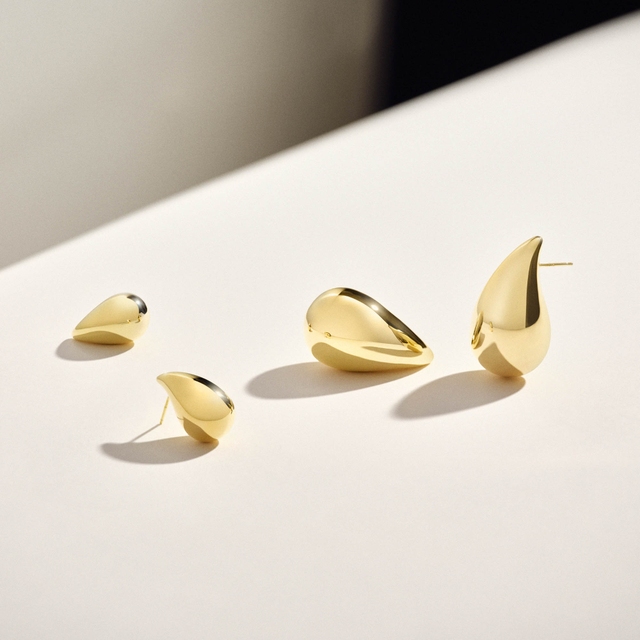 Kolczyki srebrne pozłacane