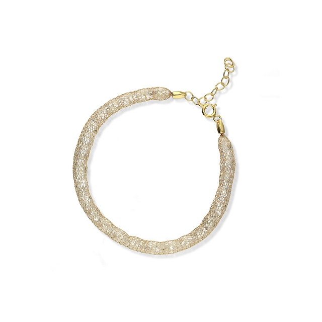 Bransoleta złota z cyrkoniami