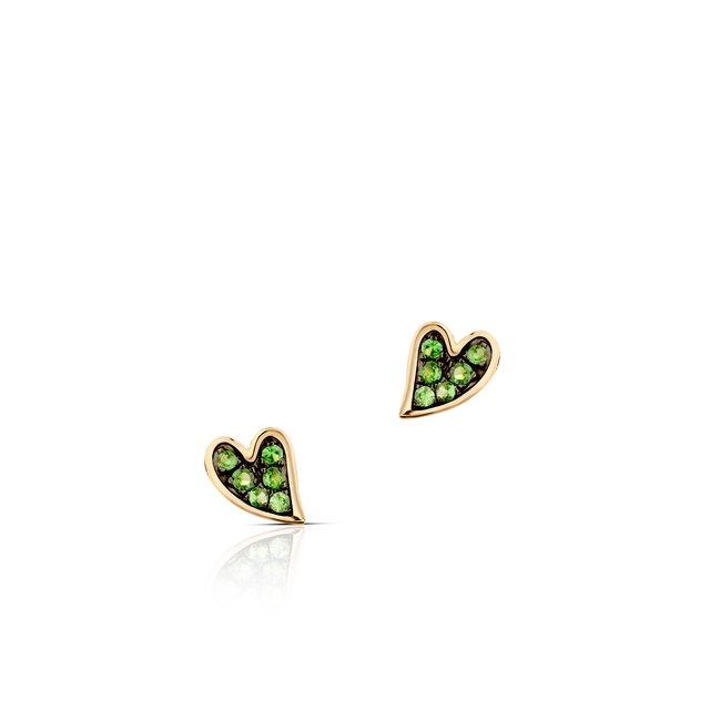 Kolczyki złote Kwiaty Nocy Anturium