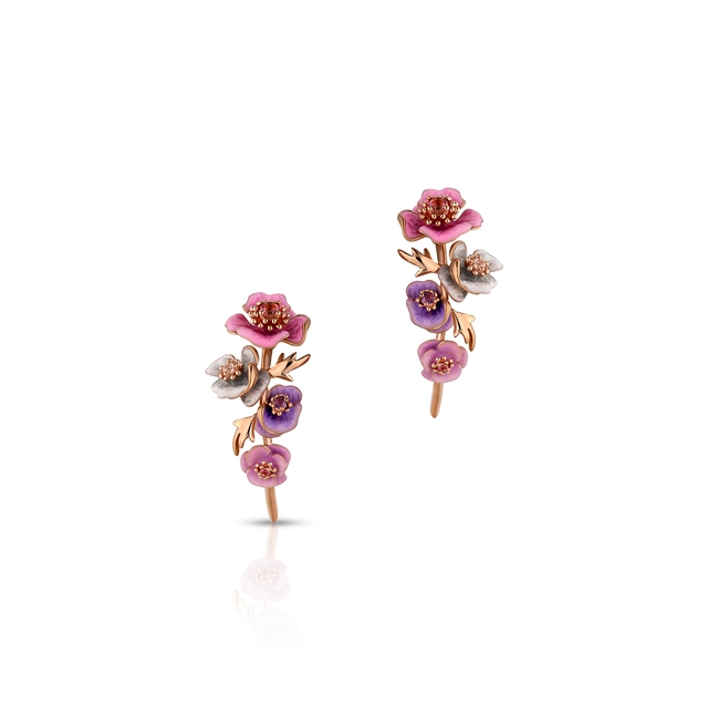 Kolczyki złote Kwiaty Nocy