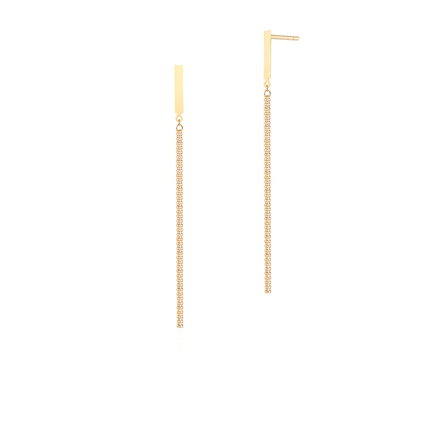 Kolczyki złote długie