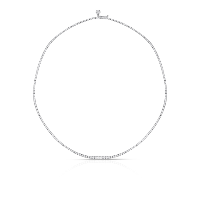Naszyjnik białe złoto z brylantami