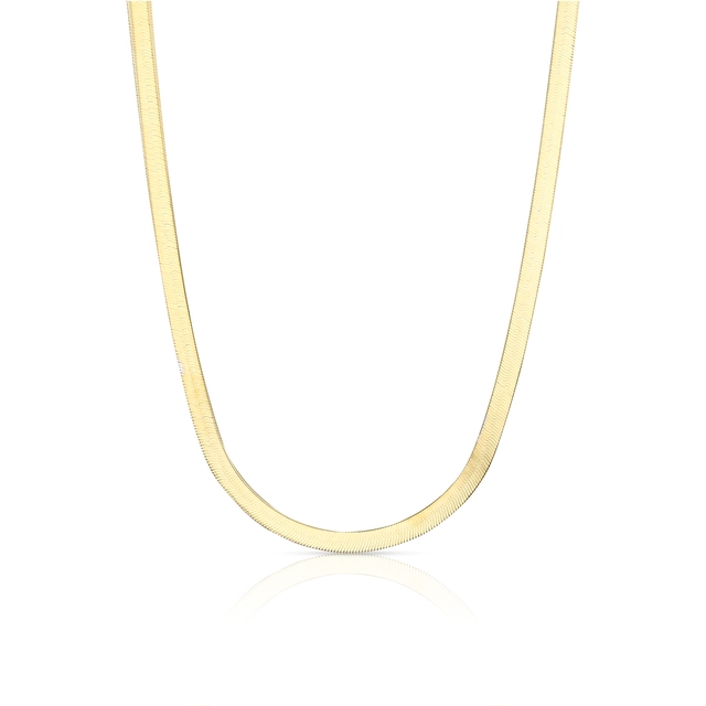 Naszyjnik złoty bicolor żmijka