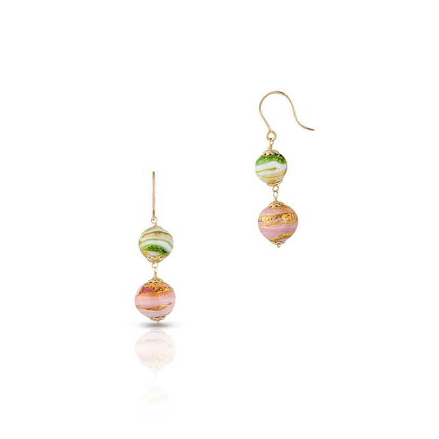 Kolczyki złote Murano