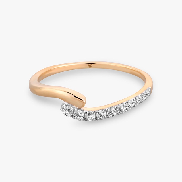 Pierścionek złoty z brylantami