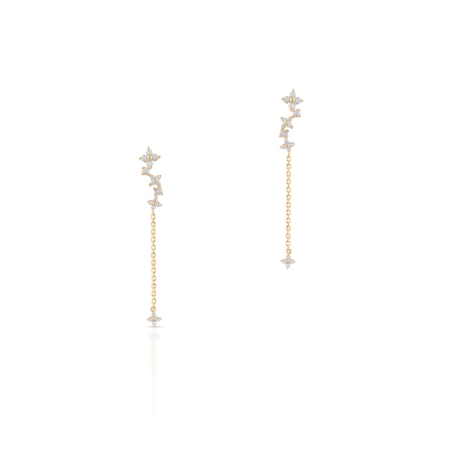 Kolczyki złote z cyrkoniami Ceremonials