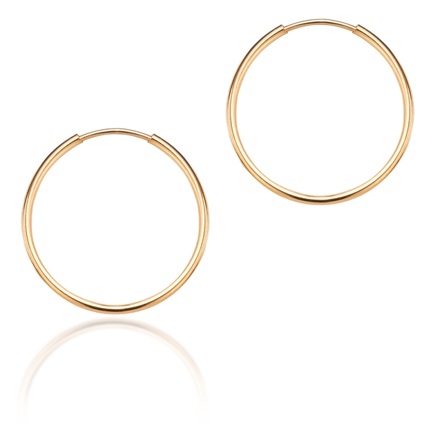 Kolczyki złote koła