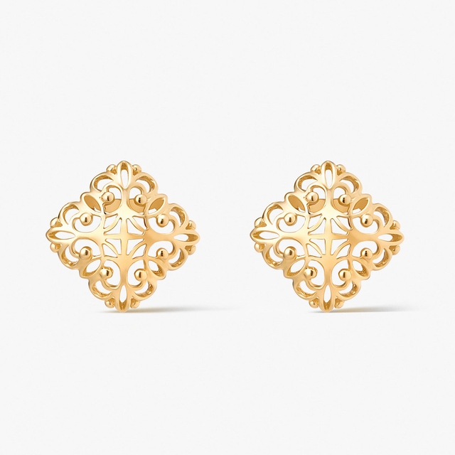 Kolczyki złote Royal Star