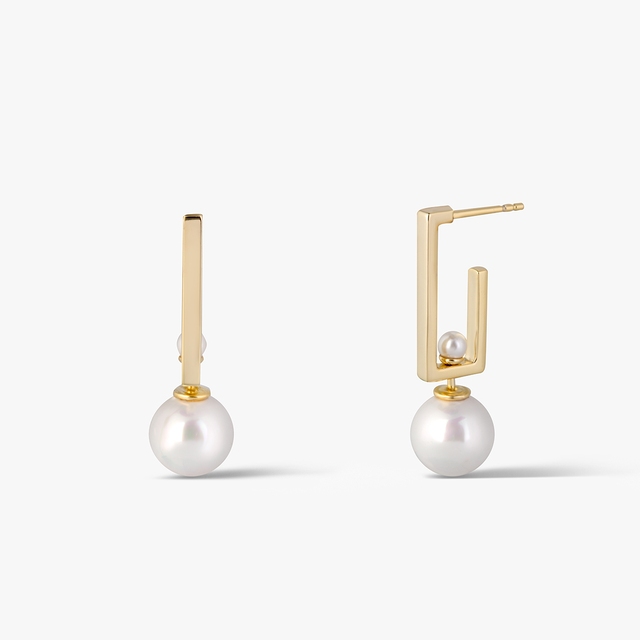 Kolczyki srebrne z perłami