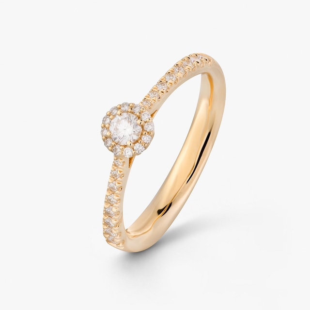 Pierścionek złoty Recarlo