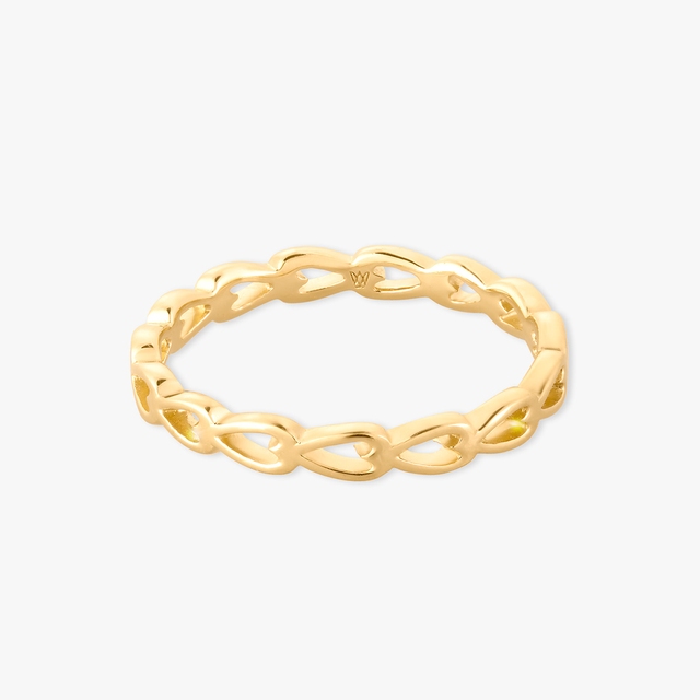 Pierścionek srebrny z motywem serc