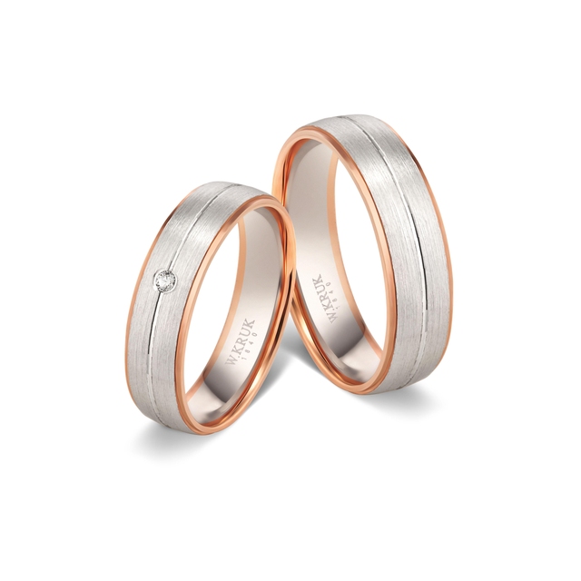 Obrączka złota ROSSA