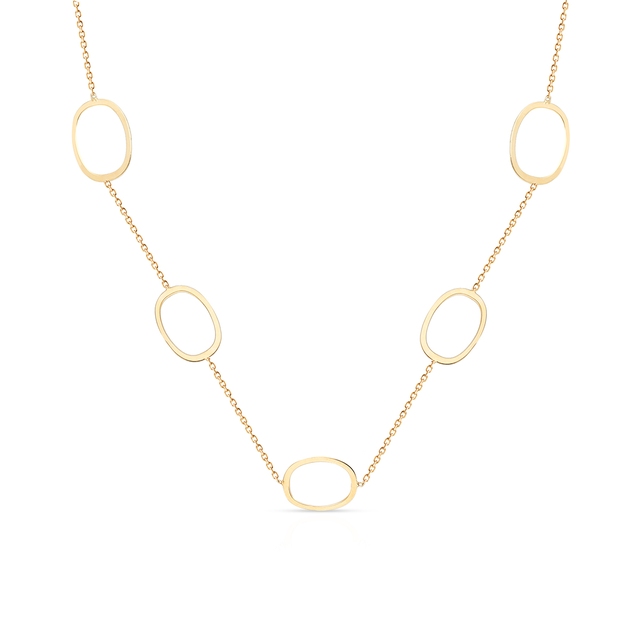 Naszyjnik złoty geometryczny