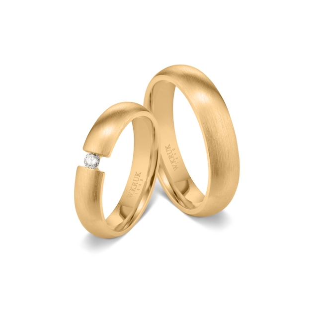 Komplet obrączek złotych ROSSANO