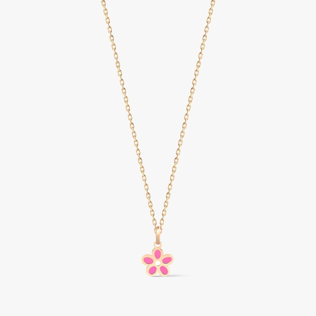 Wisiorek złoty kwiatuszek