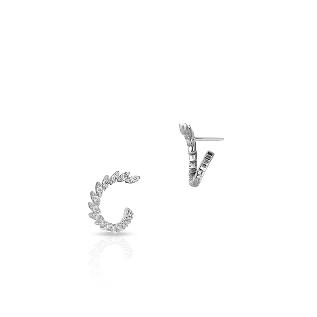 Kolczyki białe złoto z brylantami