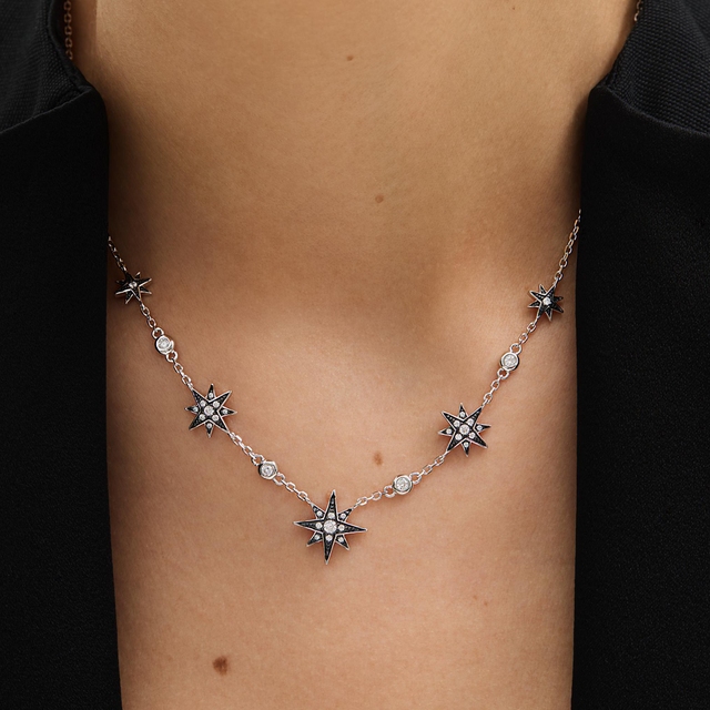 Naszyjnik srebrny Royal Star