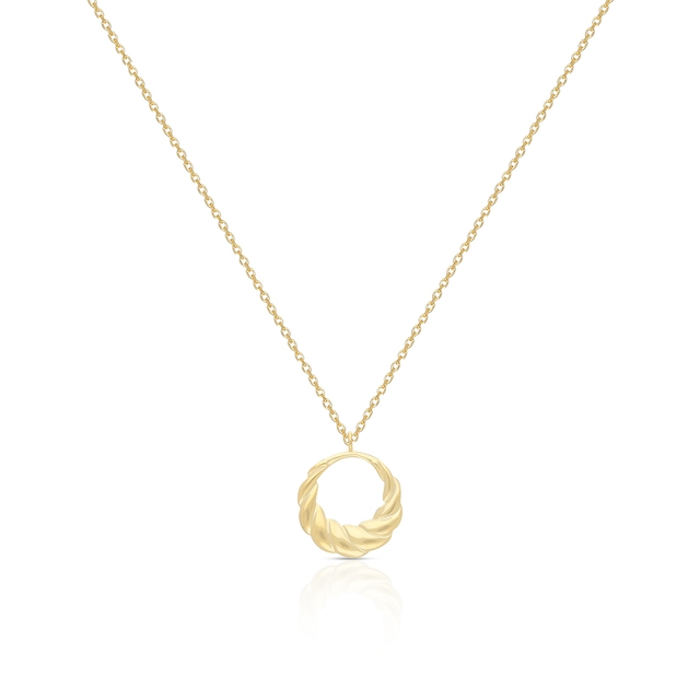 Naszyjnik złoty spirala