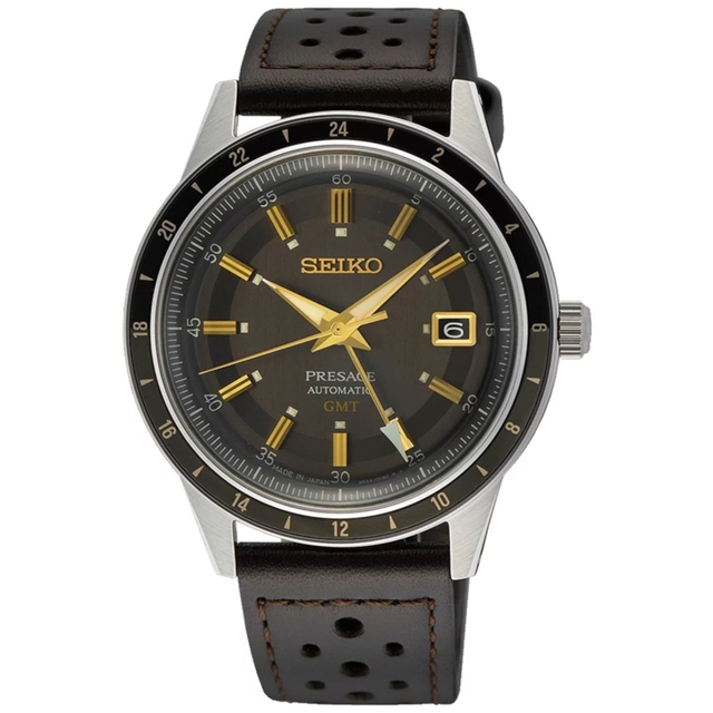 ZEGAREK SEIKO Presage Automatic GMT Fume Style 60s