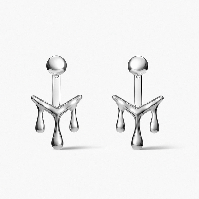 Kolczyki srebrne Modern