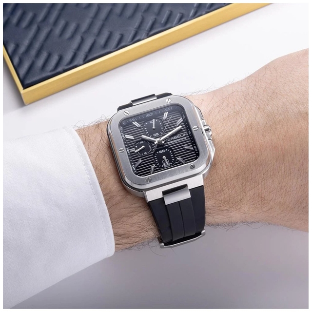 ZEGAREK HERBELIN CAP CAMARAT SQUARE CHRONOGRAPH