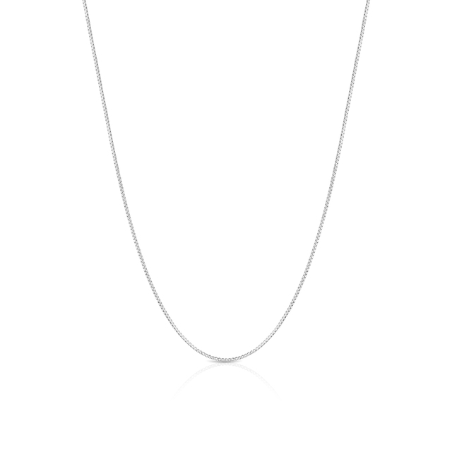 Łańcuszek srebrny kostka