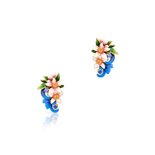 Kolczyki srebrne Kwiaty Nocy Cytrusy