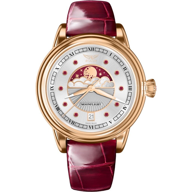 ZEGAREK AVIATOR DOUGLAS MOONFLIGHT GEMSTONE EDITION
