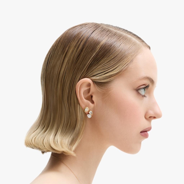 Kolczyki złote z diamentami Nuova