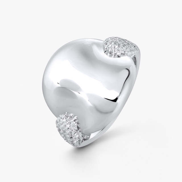 Pierścionek srebrny z cyrkoniami