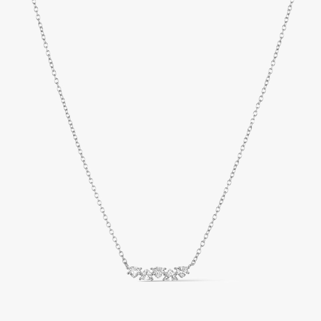 Naszyjnik srebrny z cyrkoniami