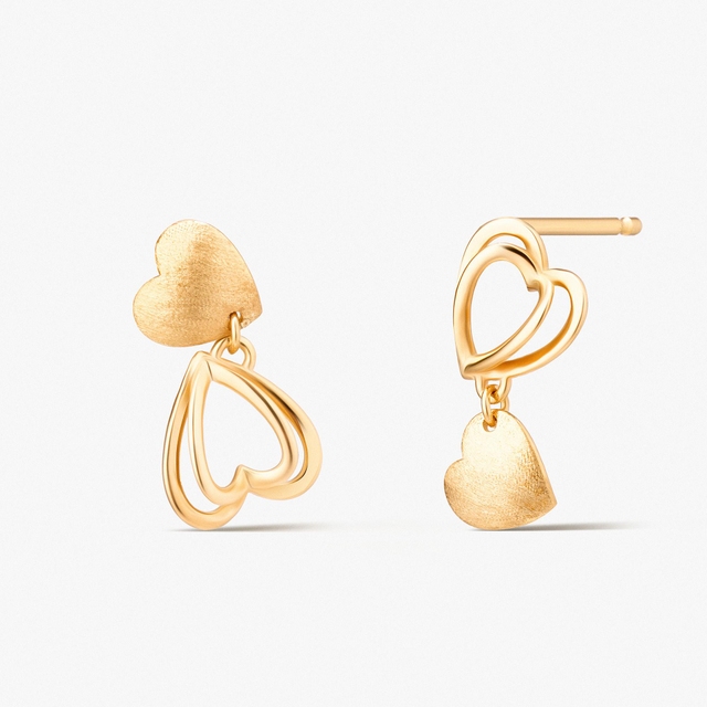 Kolczyki złote Czułość