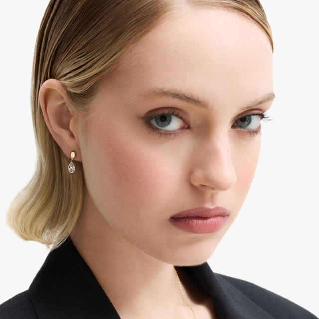 Kolczyki złote z diamentami Nuova