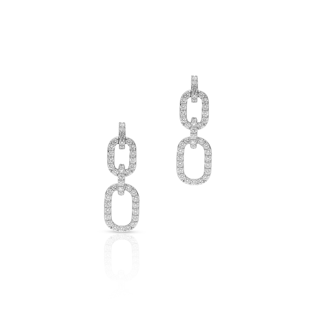 Kolczyki białe złoto z brylantami