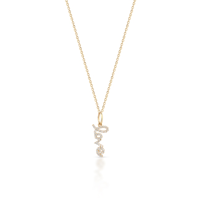 Wisiorek złoty Love