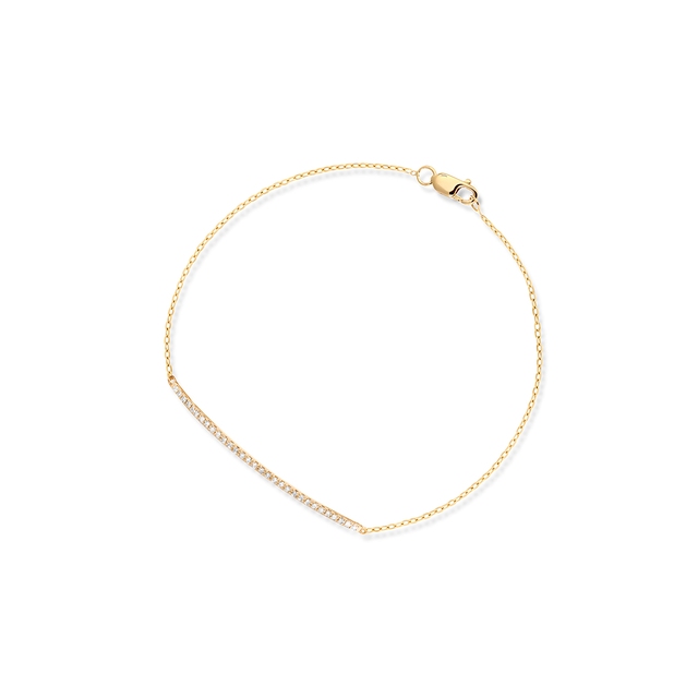 Bransoleta złota z diamentami