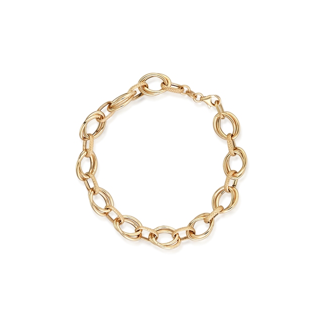 Bransoleta złota kółka