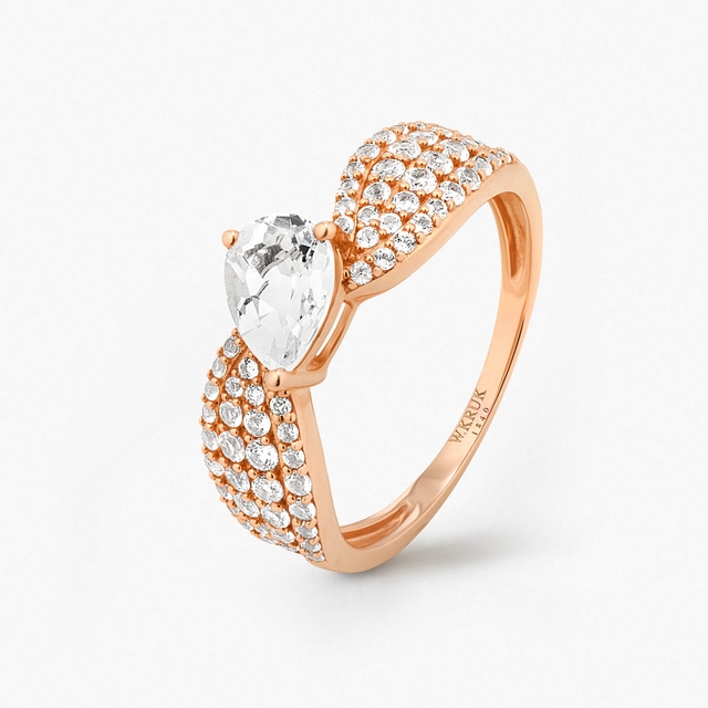 Pierścionek złoty Balerina