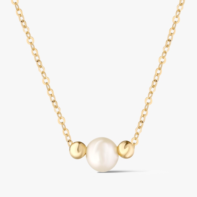 Naszyjnik złoty z perłą