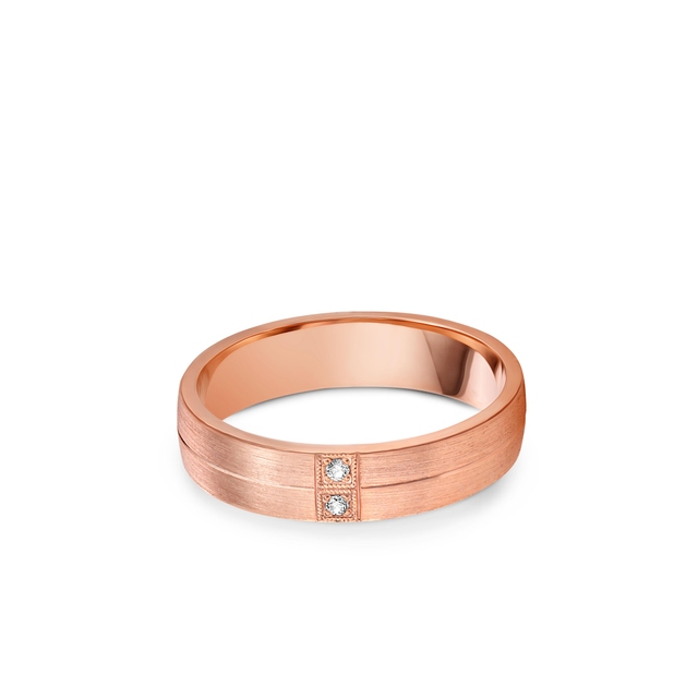 Obrączka złota z brylantami FORTUNATA