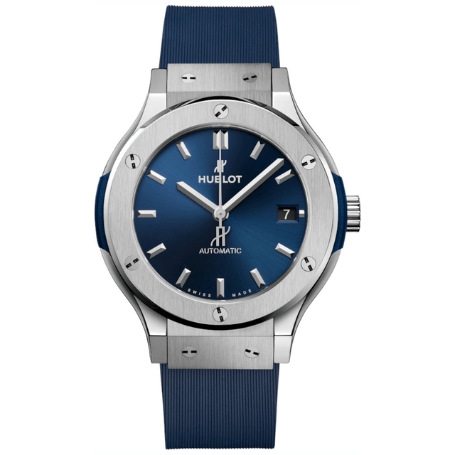 ZEGAREK HUBLOT CLASSIC FUSION TITANIUM BLUE