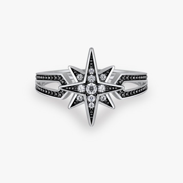 Pierścionek srebrny Royal Star