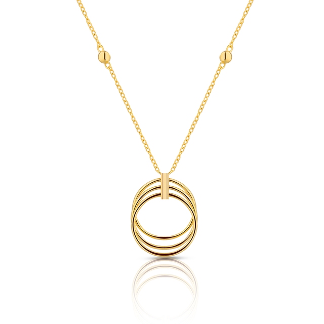 Naszyjnik srebrny pozłacany