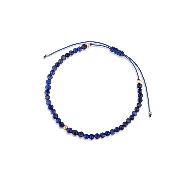 Bransoleta sznurkowa z lapisem lazuli