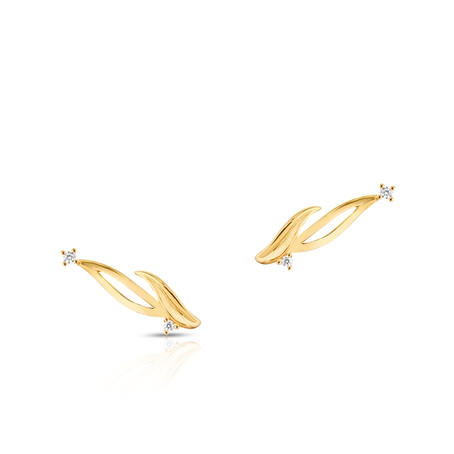 Kolczyki srebrne o fantazyjnym kształcie